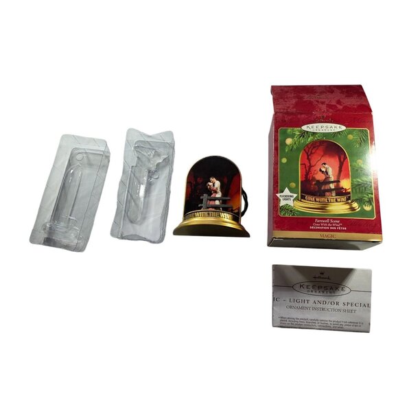 Hallmark Keepsake 2001 Gone With The Wind Ornament Scarlett  Rhett farewell - Picture 2 of 10